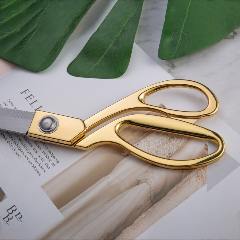 Sewing thread ends, scissors, small and large tailor, large clothing, industrial fabric, large household scissors, cutting, hand cross-stitch Specification drawing