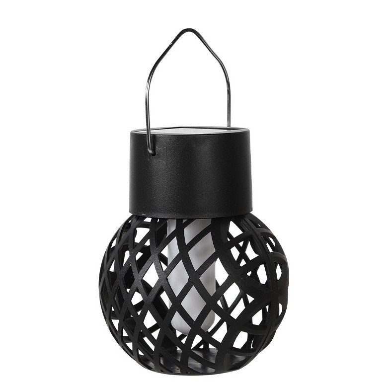 Solar flame ball chandelier, simulation 6LED flame lamp, outdoor waterproof garden decorative chandelier, courtyard atmosphere light Application Scenario