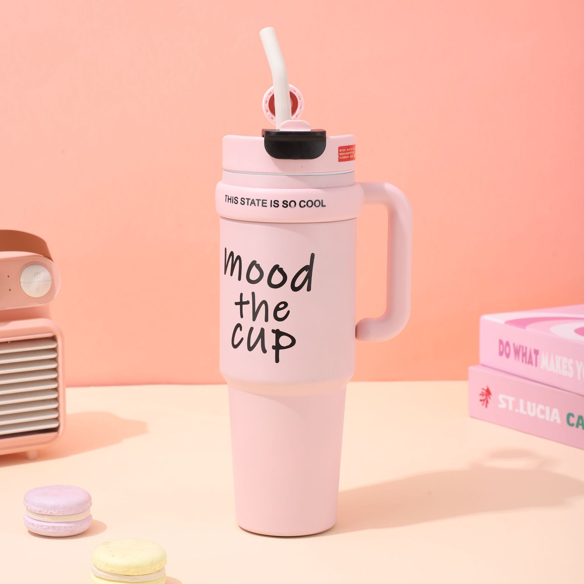 ins High-appearance-level large-capacity insulated cup 2025 New portable giant stainless steel water cup for heat and cold preservation Specification drawing