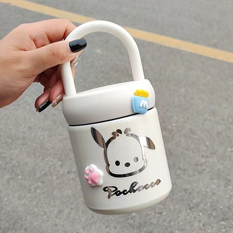 Simple water cup, small fragrance style insulated cup, 316 stainless steel handle, high appearance level, portable and easy to use coffee cup details Picture