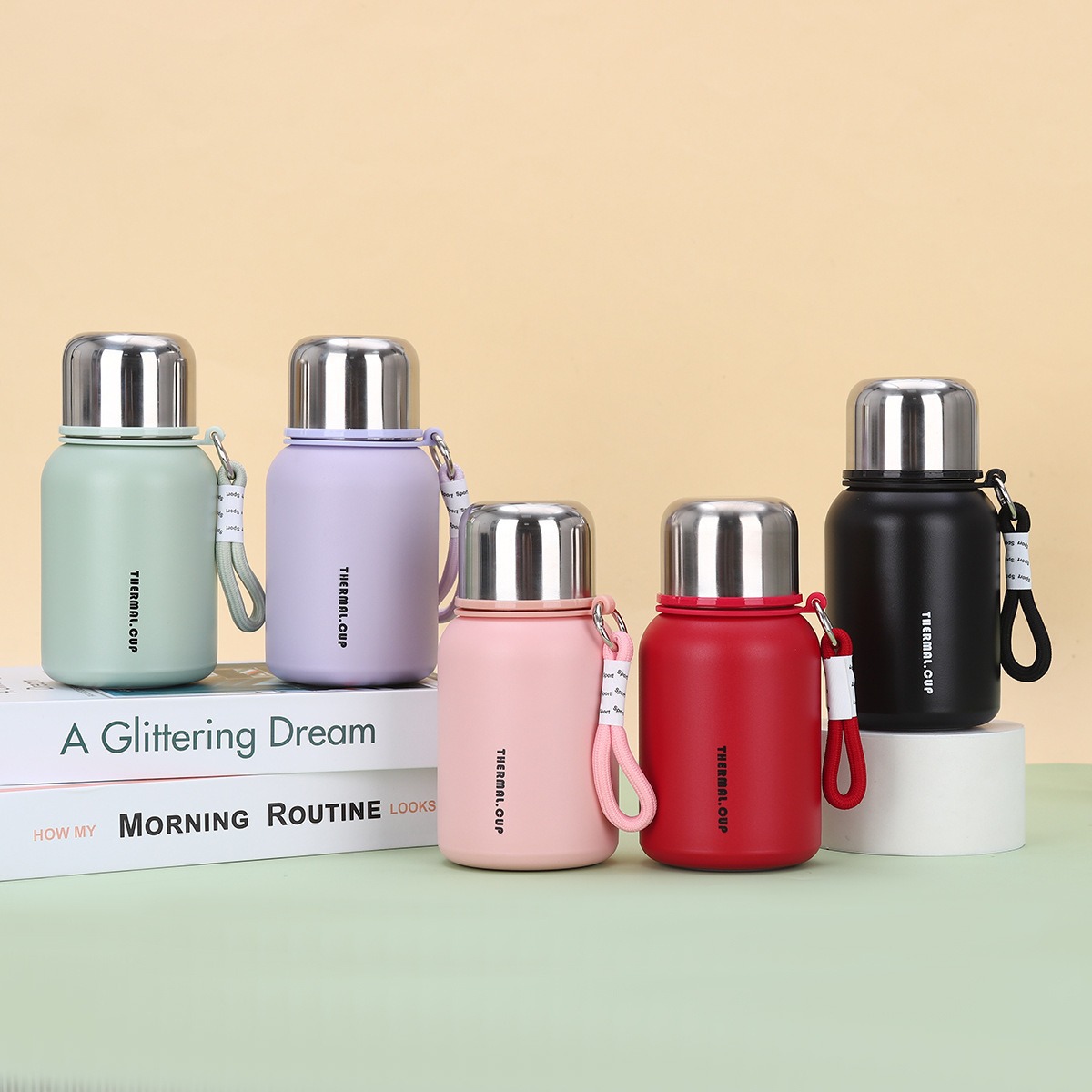 The new 316 stainless steel insulated cup has a large capacity for separating tea and water, making it a portable cup for outdoor use with a handle details Picture