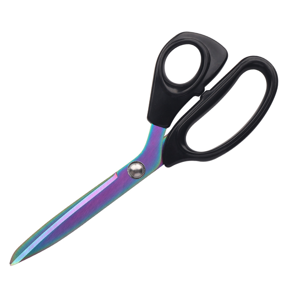 Household scissors, stainless steel scissors, strong pointed tip, tailor-made thousand-layer wire head scissors, household and office paper-cutting scissors Item Picture