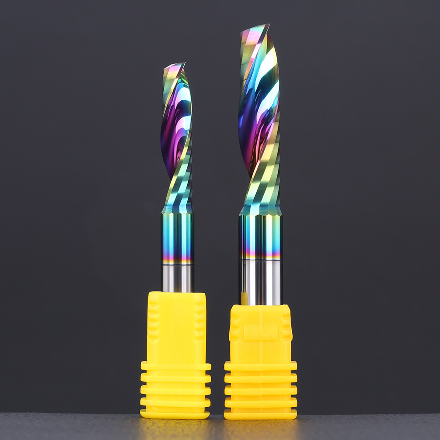 The manufacturer supplies seven-color coated single-edge helical milling cutters, acrylic wood CNC engraving machines, and tungsten steel cutting tools details Picture