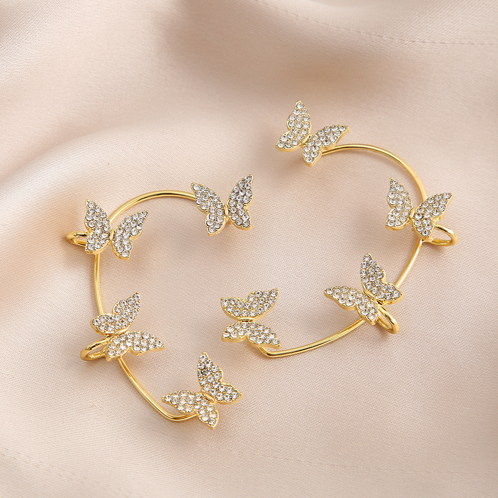 The best-selling item on AliExpress is the water diamond butterfly ear pendant, which features a creative and unique design with a piercing thread that wraps around the earlobe Application Scenario