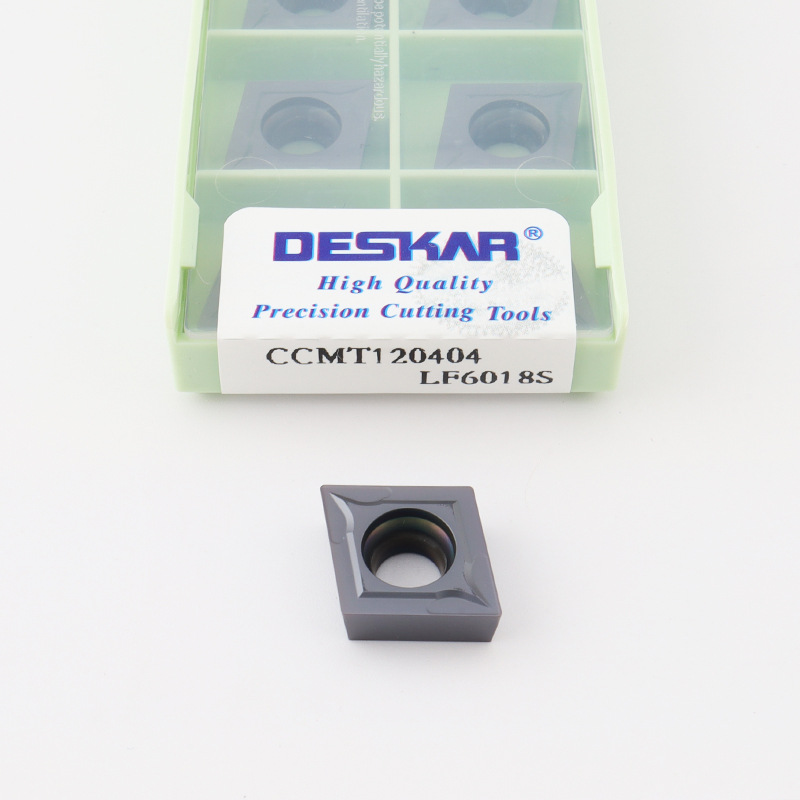 Wholesale of cross-border Desca rhombus ccmt09t304 lf6018s stainless steel inner hole single-sided turned blade grains undefined