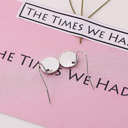 E799 European and American minimalist geometric metal mini round stud earrings, earrings, pendants and earrings for women Specification drawing