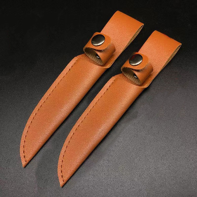 Wholesale of general-purpose knife covers, tool magazines, anti-cutting knife sheaths, pu leather knife protection covers, small-sized types, suitable for use details Picture