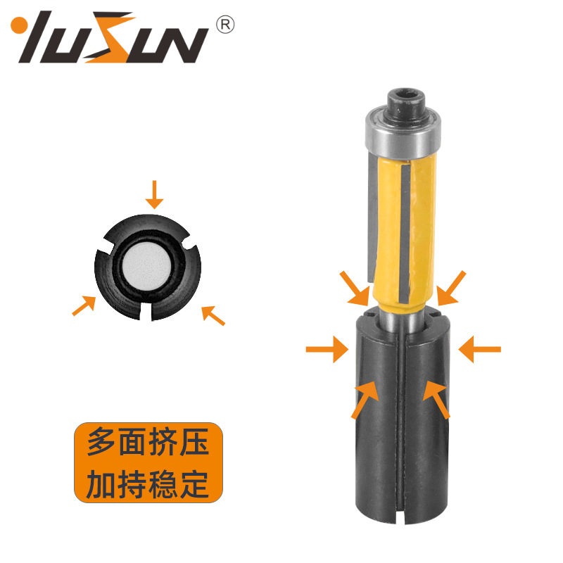 Yusheng engraving machine conversion chuck handle diameter change conversion sleeve woodworking milling cutter tool chuck trimming machine wood milling nut Application Scenario