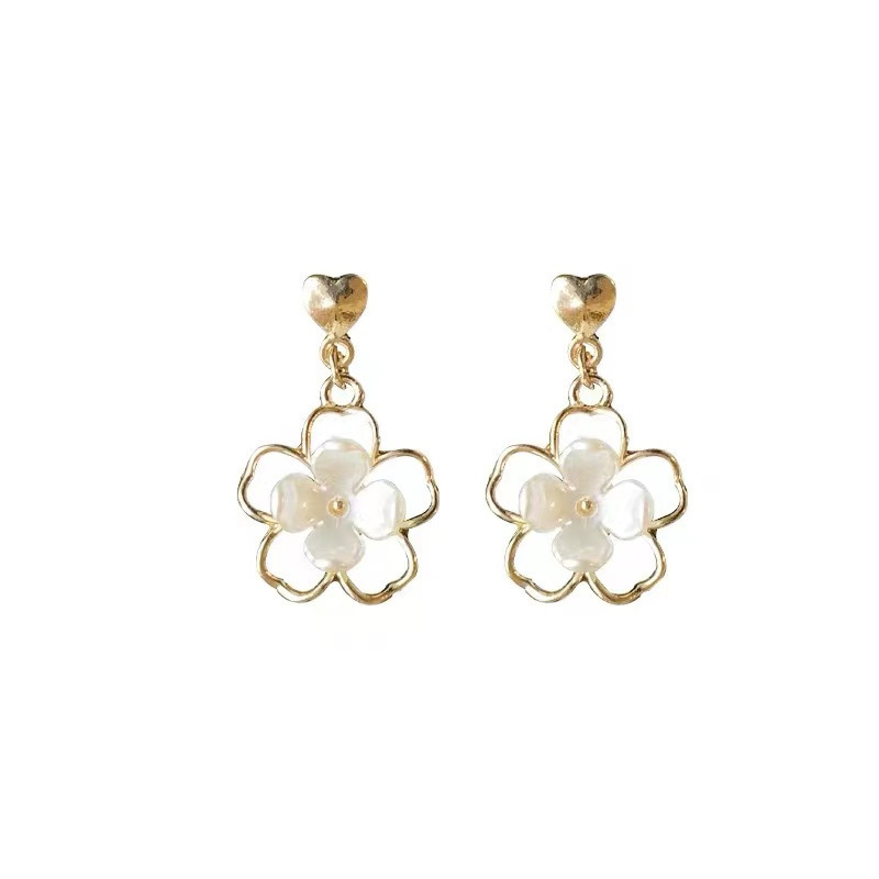 Forest-themed flower earrings, Instagram influencers, super ethereal and gentle temperament, stud earrings, high-end sense, fashionable and versatile earrings wholesale Item Picture