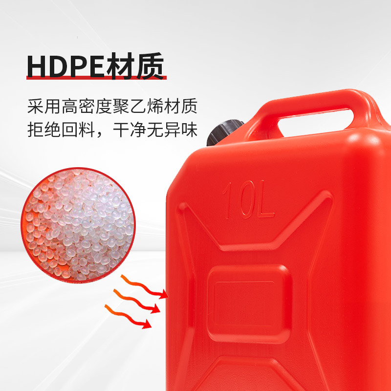Weihaisheng automotive universal portable fuel tank HDPE plastic oil drum, portable thickened oil drum, 5L 10-liter, 20-liter car and motorcycle fuel drum, oil pot Application Scenario