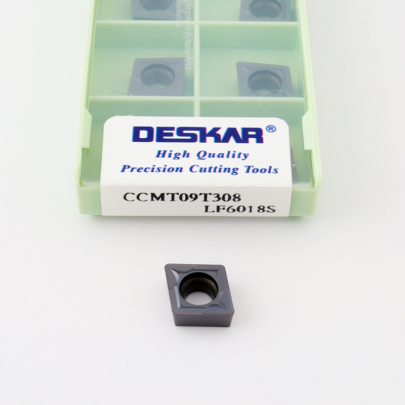 Wholesale of cross-border Desca rhombus ccmt09t304 lf6018s stainless steel inner hole single-sided turned blade grains undefined