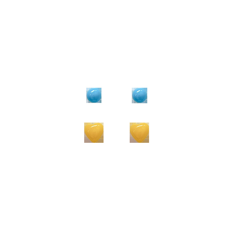 Candy-colored small ear rings, Korean simple and versatile, elegant and high-end girl C-shaped small ear-nourishing earrings and earrings Item Picture