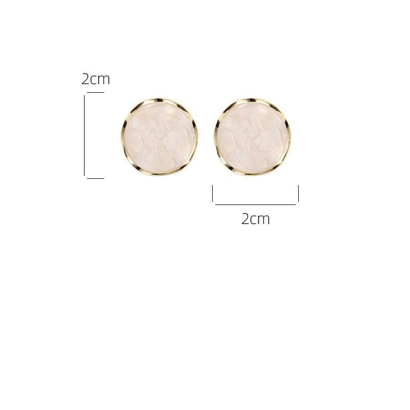 Wholesale of retro forest-style earrings in Dongdaemun, South Korea, featuring geometric and irregular oil-dripping earrings on Instagram Item Picture