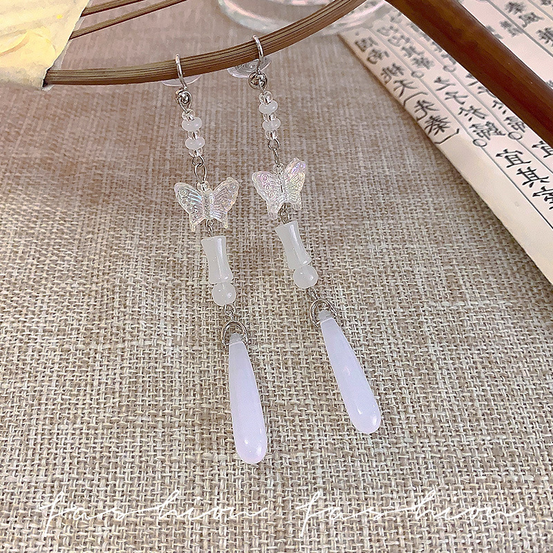 The ancient-style butterfly earrings with no ear holes, new Chinese-style ear hooks, and classical Hanfu ethnic style accessories are niche Application Scenario