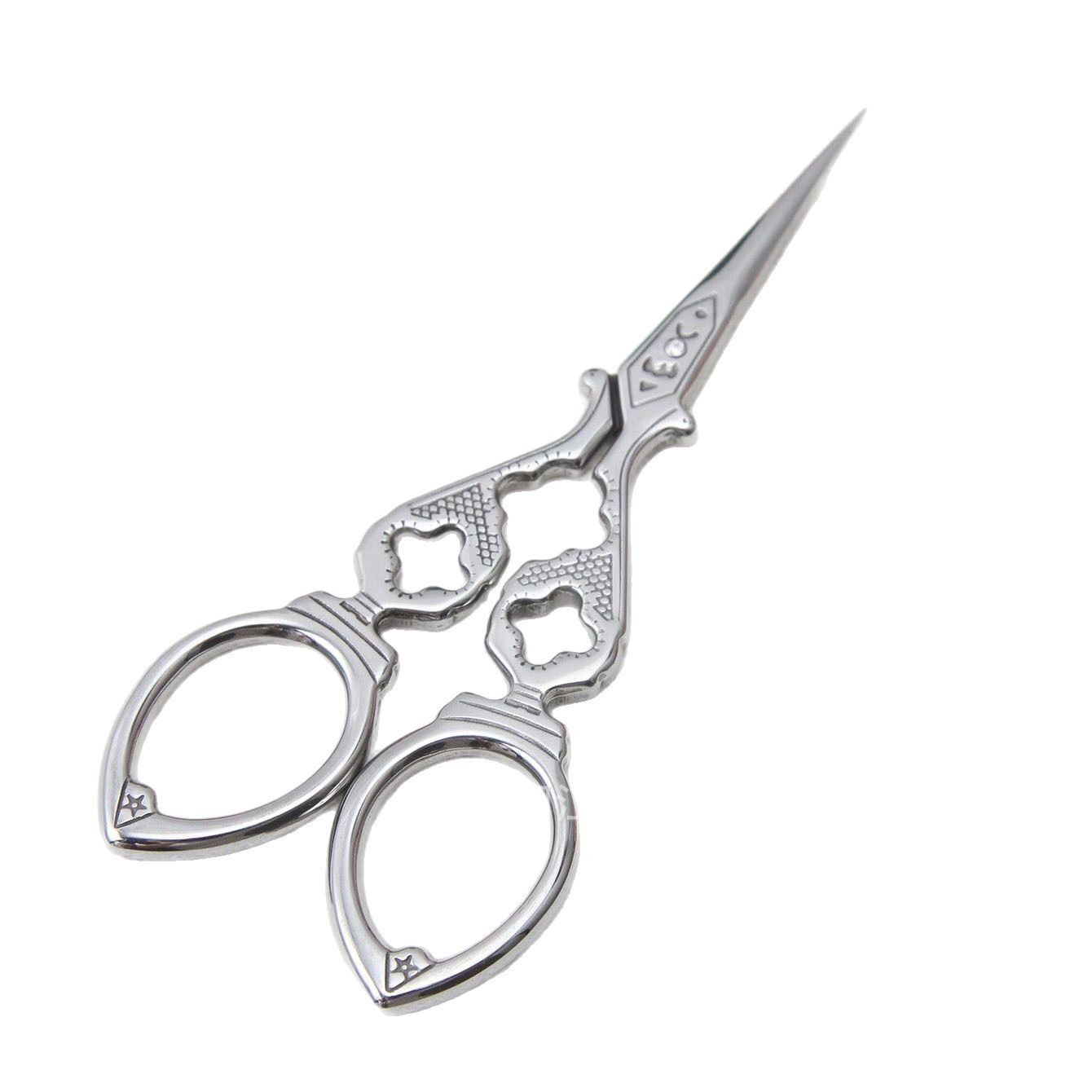 Stainless steel scissors, Double Happiness tea bag, national trend retro convenient gourd scissors, handcrafted craftsmanship scissors Item Picture