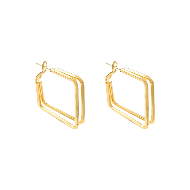 Exaggerated ear rings, large earrings, new bestsellers, light luxury and high-end feel, silver earrings, niche design sense earrings Item Picture