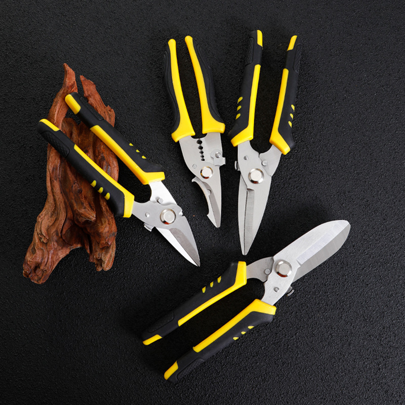 The new industrial scissors, iron sheet shears, powerful shears, stainless steel light steel keel, aviation shears, iron wire and wire shears are super cost-effective Specification drawing