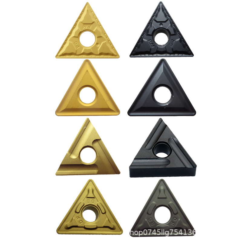 Triangular CNC insert TNMG160408-PM steel part chip breaking wear-resistant turning tool grain TNMG160404-PM precision turning Item Picture