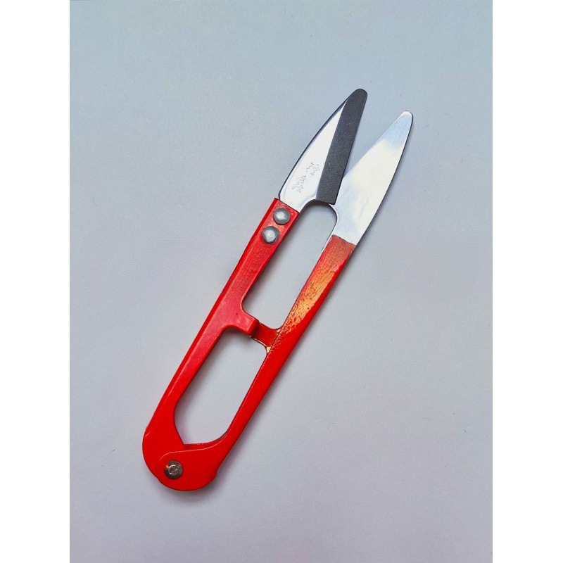 Fengxin Round Head U-shaped small scissors wholesale flat head yarn shears, clothing tailoring tools, textile thread end shears for household use Specification drawing