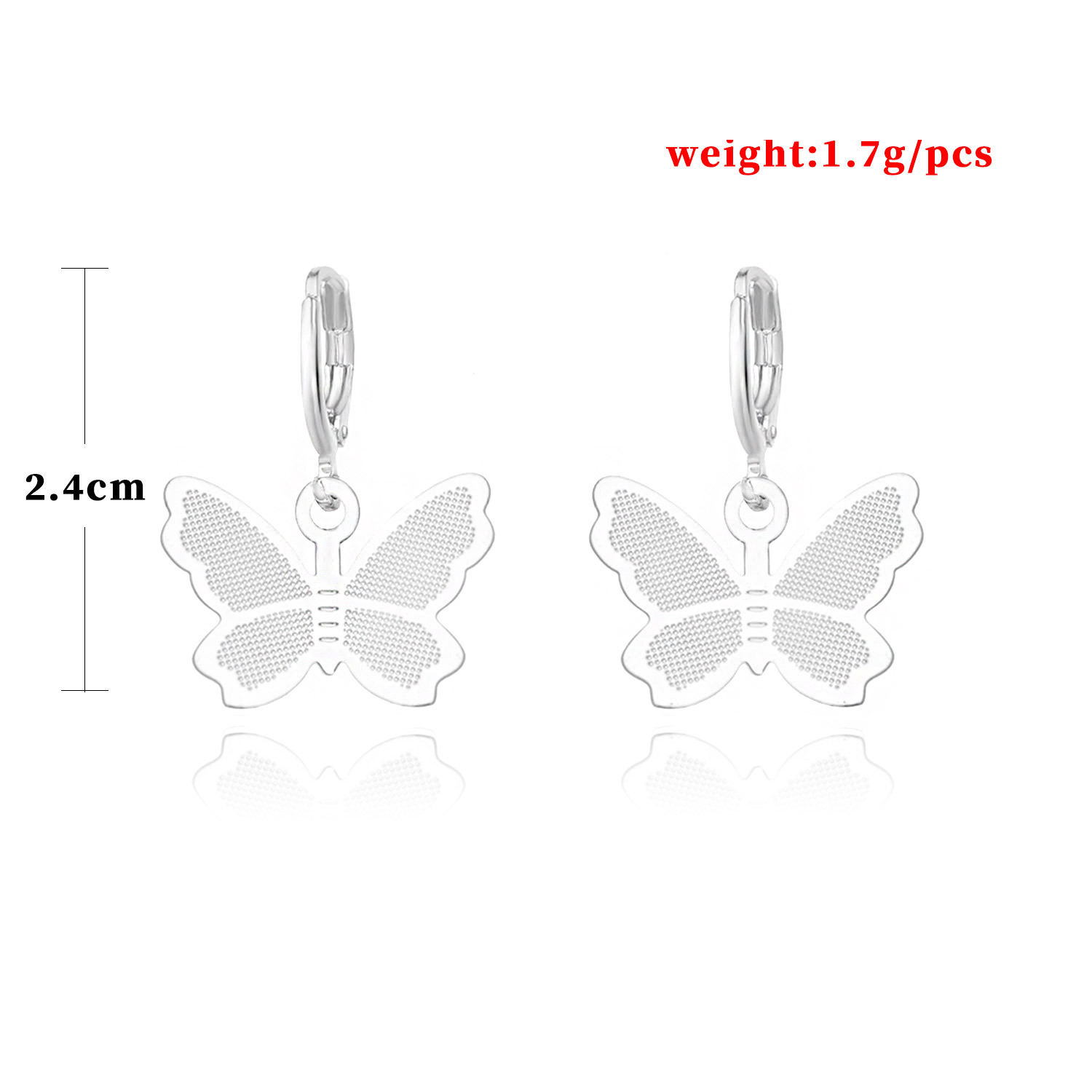 European and American cross-border jewelry, fashionable and creative alloy butterfly earrings, simple and retro geometric and elegant ear buckles and earrings for women Item Picture