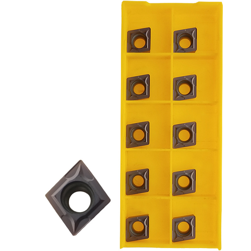 CNC inserts CCMT060204/09T304/09T308, external circle and internal hole boring and turning tools, granular steel parts, stainless steel Item Picture