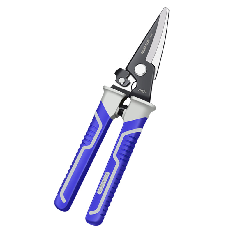 Factory supply multi-functional scissors, industrial-grade sheet shears, SK5 alloy steel straight head and elbow, galvanized sheet shears, keel shears Item Picture