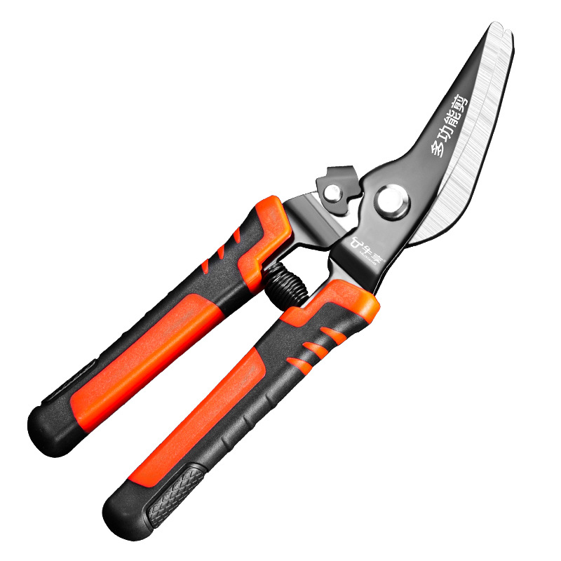 Genuine industrial-grade multi-functional strong stainless steel sheet shears, household high-hardness chromium-vanadium steel elbow sheet shears Item Picture