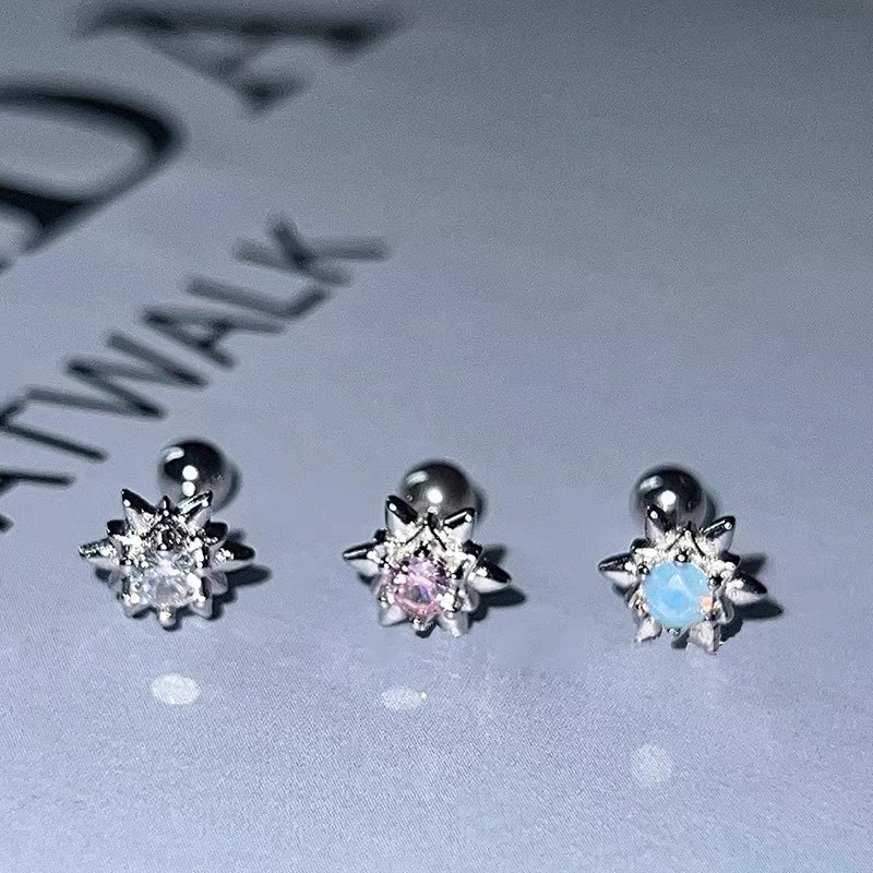 The eye-catching eight-pointed star zircon stud earrings from Japan and South Korea are a niche design for women. They are exquisite and simple earrings with a sense of high-end fashion details Picture