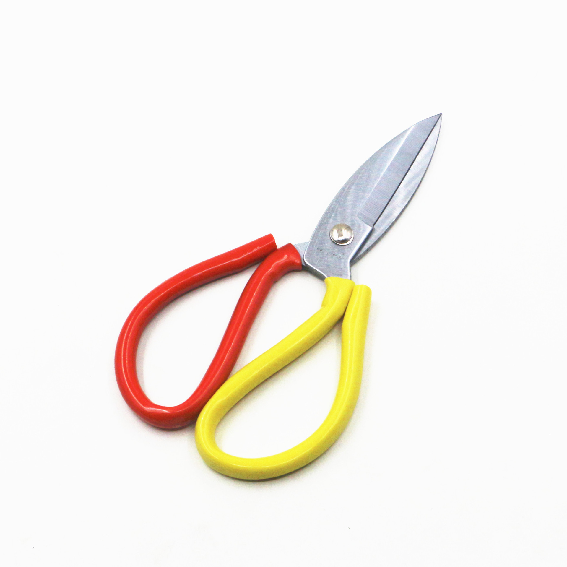【 Manufacturer's Supply 】 Stainless Steel Large Scissors No. 1 for household kitchen, red and yellow handles, manganese steel large scissors Application Scenario