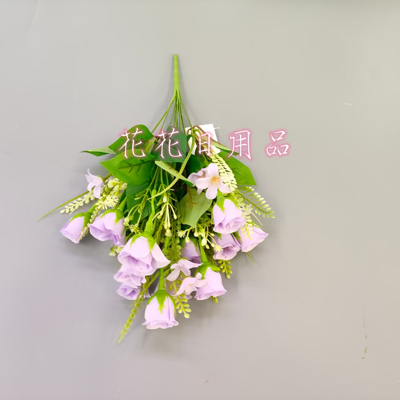 Artificial flowers, artificial flower bonsai, single 12-pronged colorful red pomegranate rose vase, wall hanging and other decorative items details Picture