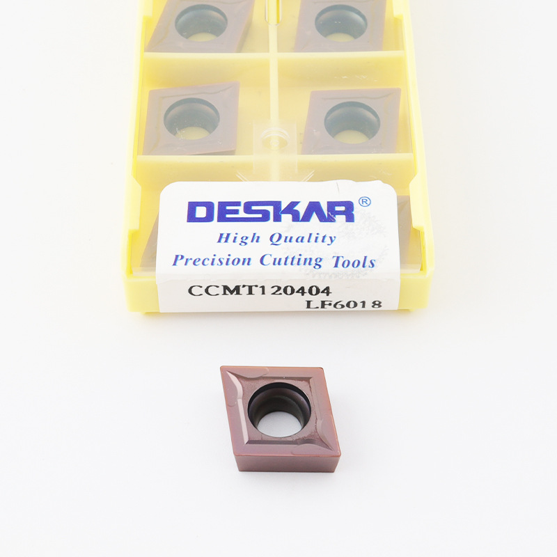 Wholesale of cross-border Desca rhombus ccmt09t304 lf6018s stainless steel inner hole single-sided turned blade grains undefined