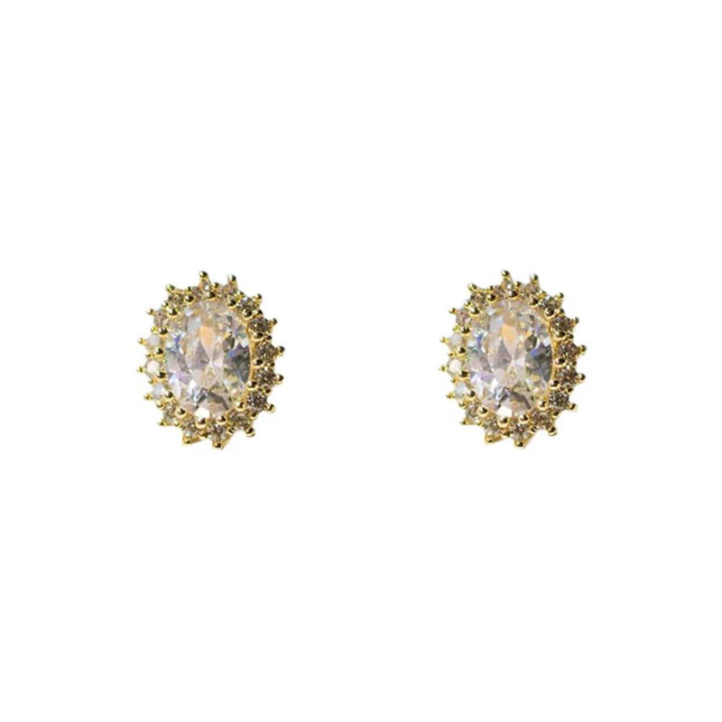 Wholesale of trendy pigeon egg earrings with a unique design sense for women, high-end earrings for women Item Picture