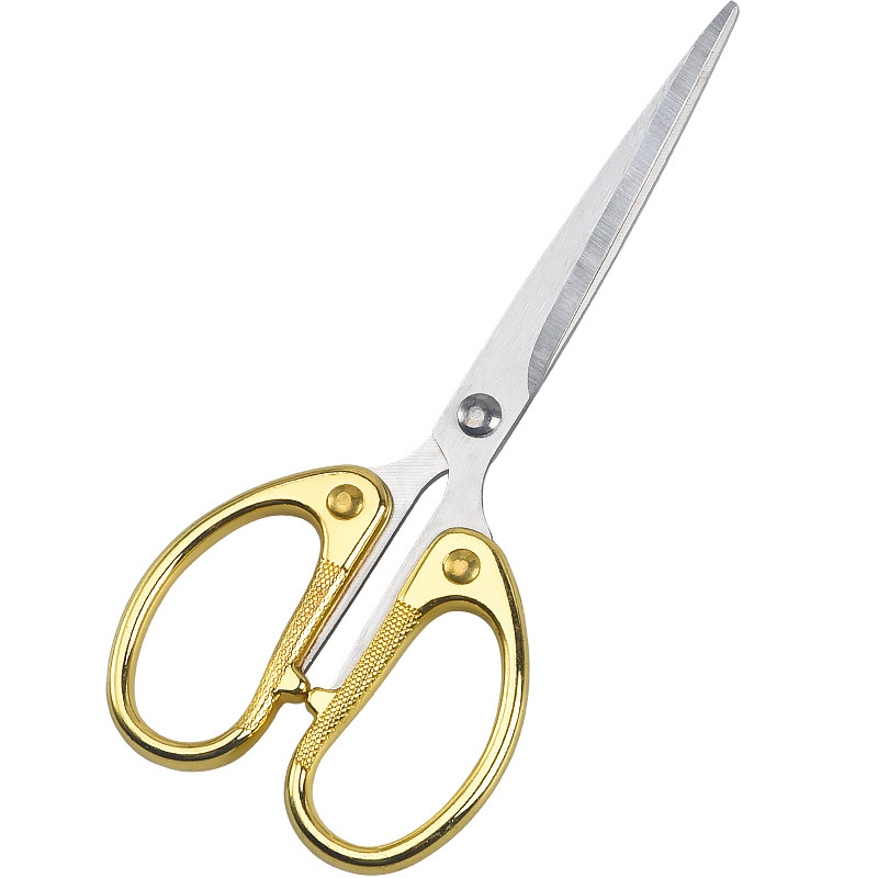 In-stock stainless steel dragon and phoenix scissors, multi-functional opening ribbon-cutting scissors, wedding gold scissors, household alloy dragon and phoenix scissors Item Picture