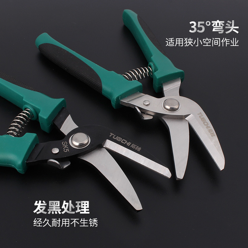 Multi-functional electronic shears, industrial-grade metal shears, wire mesh shears, keel shears, aviation shears, stainless steel galvanized sheet shears details Picture