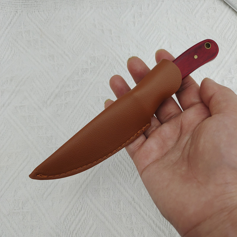 Wholesale manufacturer of knife sleeves and protective covers, knife sheaths, PU leather Mongolian knife storage covers, double-piece knife protective covers, knife magazines Specification drawing