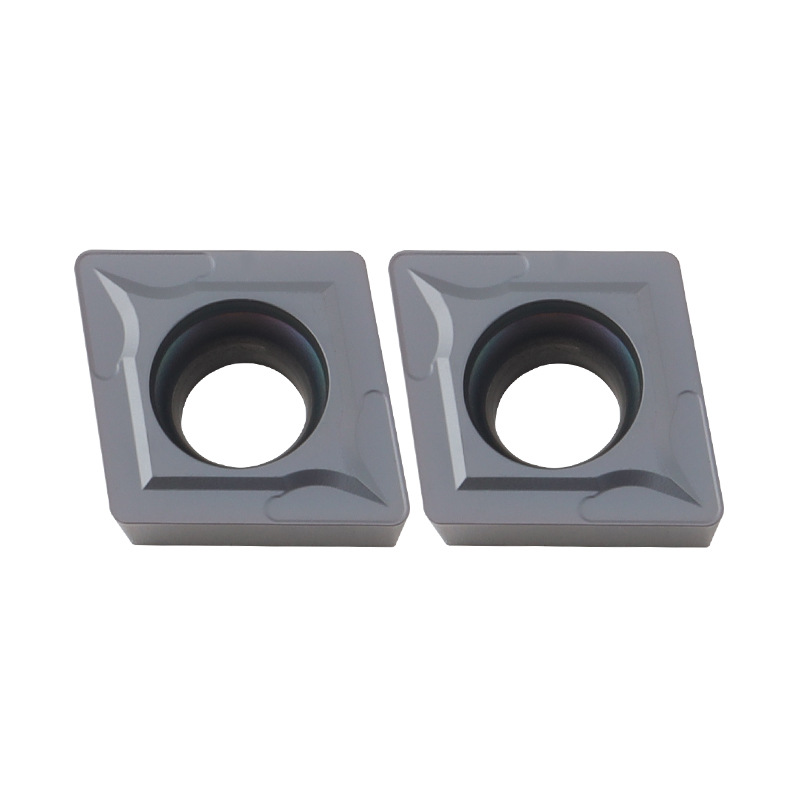 Wholesale of cross-border Desca rhombus ccmt09t304 lf6018s stainless steel inner hole single-sided turned blade grains Item Picture