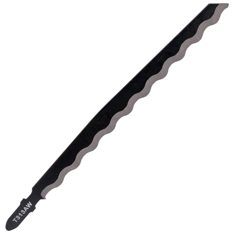 Curved saw, universal saw blade, extended woodworking saw, soft materials, leather, cardboard, plastic, carpet cutting, wavy tooth length 152 Item Picture