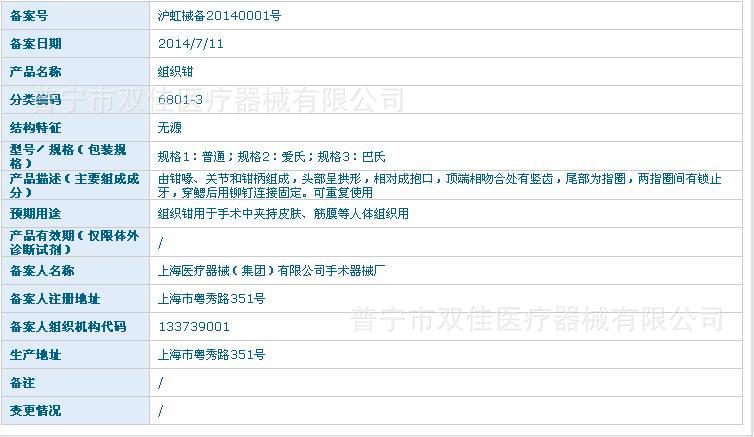 Shanghai Jinzhong tissue pliers, Alice pliers, Ellis pliers, rat-toothed pliers 14/16/18/20/22/24/cm details Picture