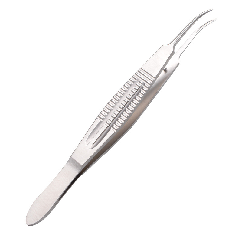 FUE hair transplant tweezers, hollow with horizontal stripes, hair extraction tweezers, transplant tweezers, eyebrow tweezers, surgical tools, hair follicle extraction instruments Item Picture