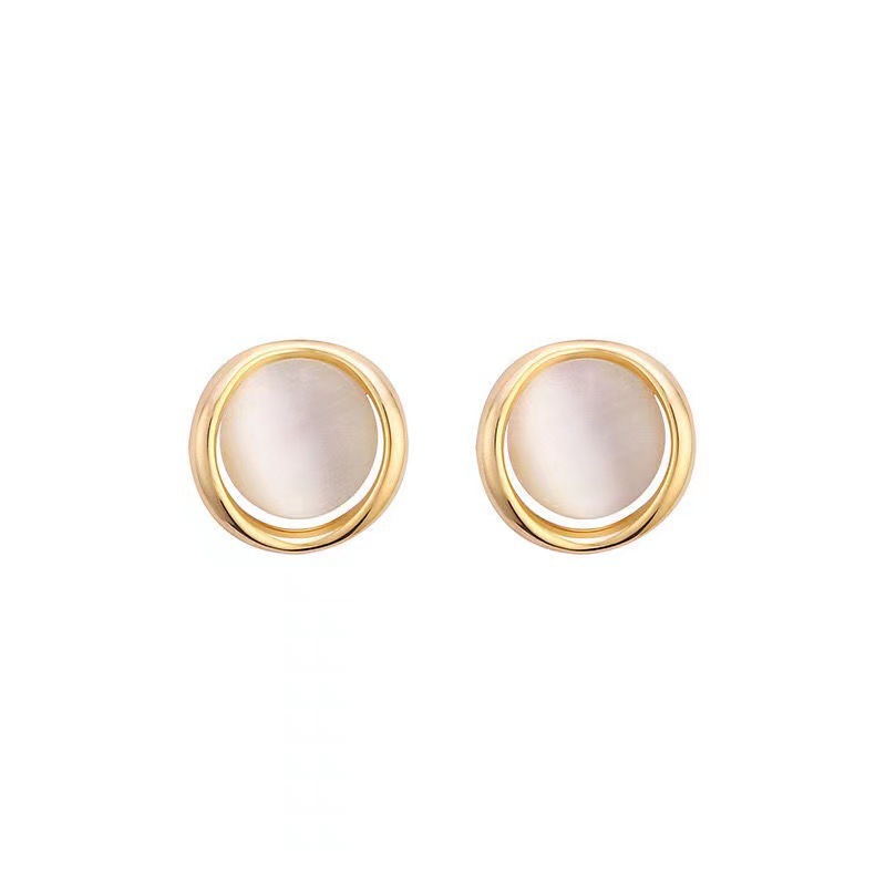 Cat's eye stone ear studs, mini and small earrings with the charm of Korean Internet celebrities, 2022 new trendy silver needle earrings wholesale Item Picture