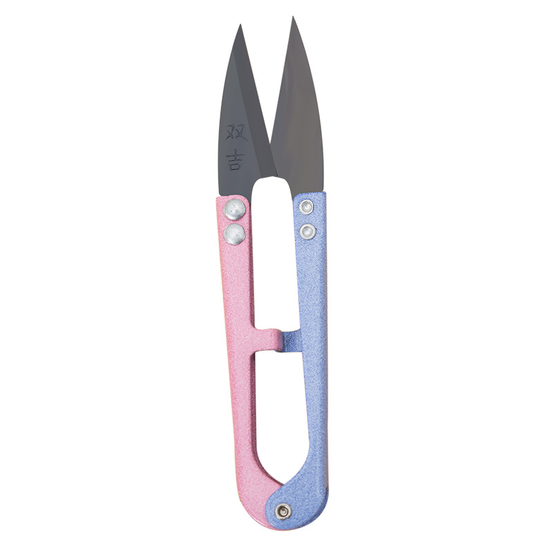 A small pair of scissors for cutting thread ends, a tailor's U-shaped scissors for thread cutting, a special yarn scissors for cross-stitch, sewing scissors for household use Item Picture