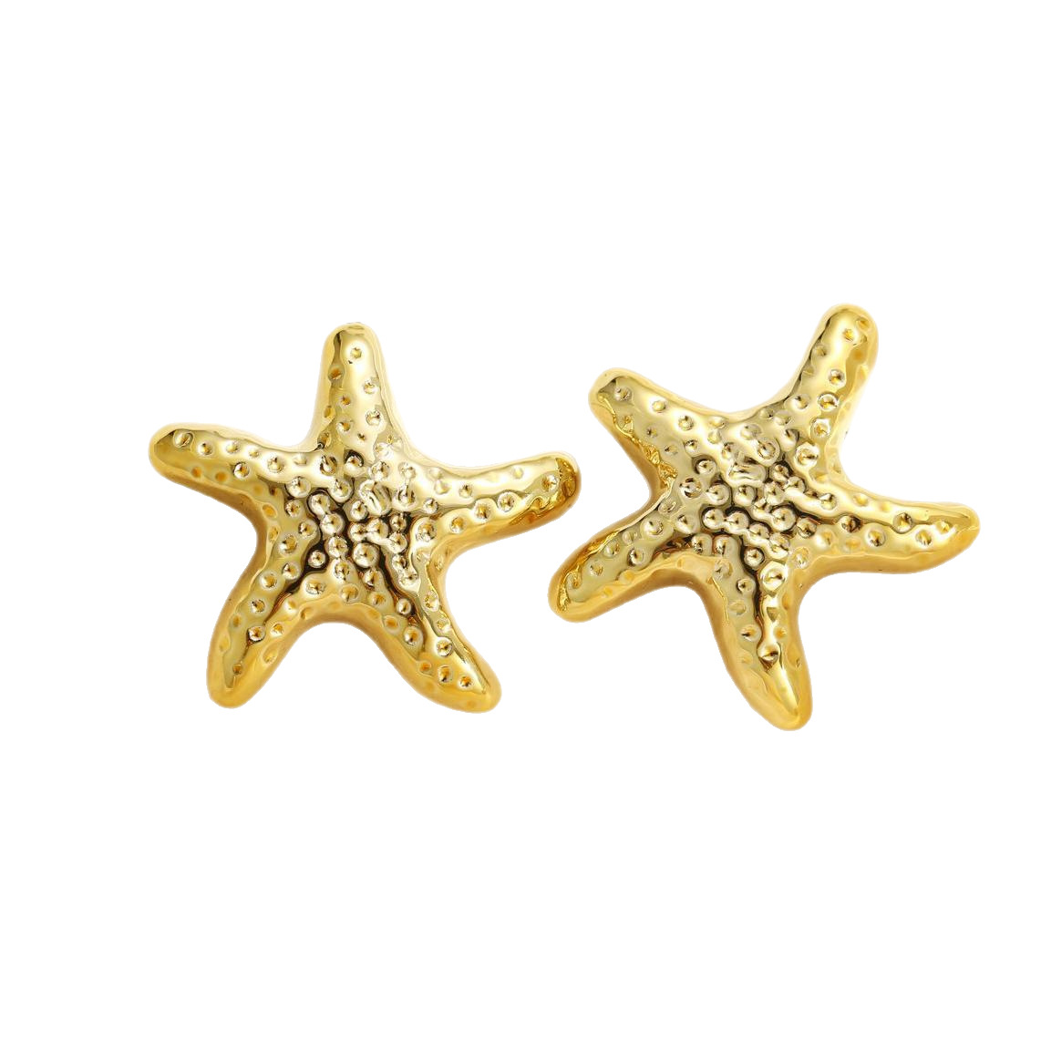 European and American cross-border vacation style, retro and simple ocean starfish earrings, versatile, fashionable and elegant, star stud earrings for women Item Picture