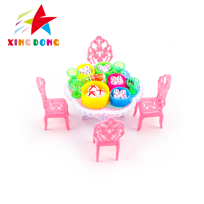 Children's house playing tableware, children's kitchen set toys, children's educational enlightenment toys, kitchen table food toys details Picture