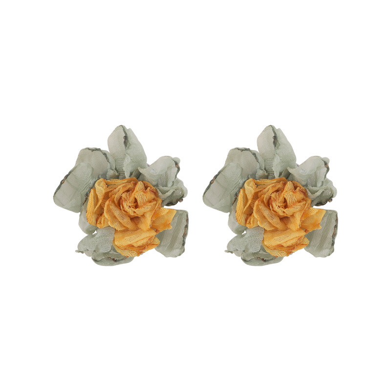 Pink flower earrings, women's fashion stud earrings, 2025 new bestseller, high-end, sweet, summer ethereal and cute earrings Item Picture