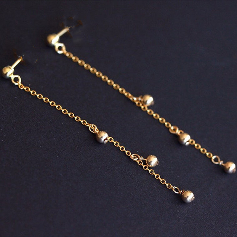 European and American cross-border jewelry, fashionable and light luxury style, grape string earrings, stud earrings, women's personalized long pearl tassel earrings details Picture