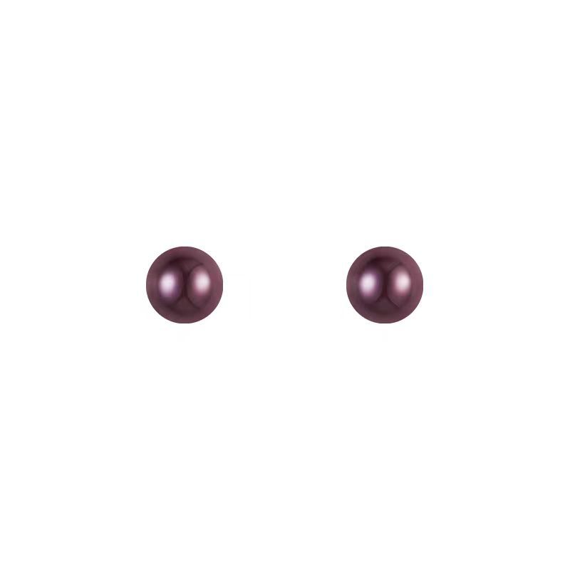 The dazzling purple grape bean stud earrings for women's autumn and winter, with a retro and high-end feel, are a new bestseller in 2025. They are light luxury and unique earrings Item Picture