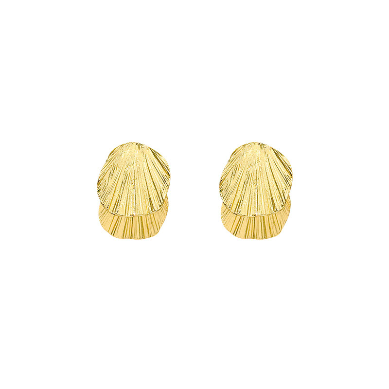 Ginkgo stud earrings feature a niche design, a light luxury and high-end feel, a grand and elegant style, and are a new type of French individual and fashionable earrings and earrings Item Picture