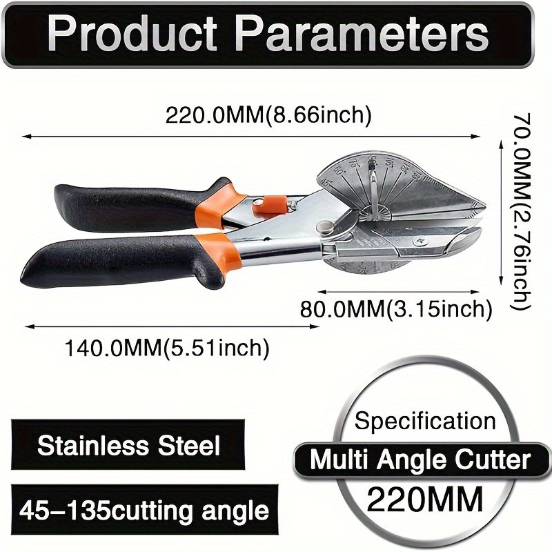 Angle cutting, 45-degree and 90-degree line groove scissors, universal multi-functional U-shaped edge banding, woodworking, clamping strip, buckle strip pliers Application Scenario