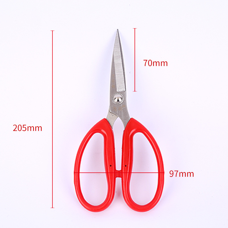 We have carbon steel scissors, household scissors, fabric scissors, leather scissors, kitchen household paper-cutting scissors, leather scissors and industrial scissors in stock undefined