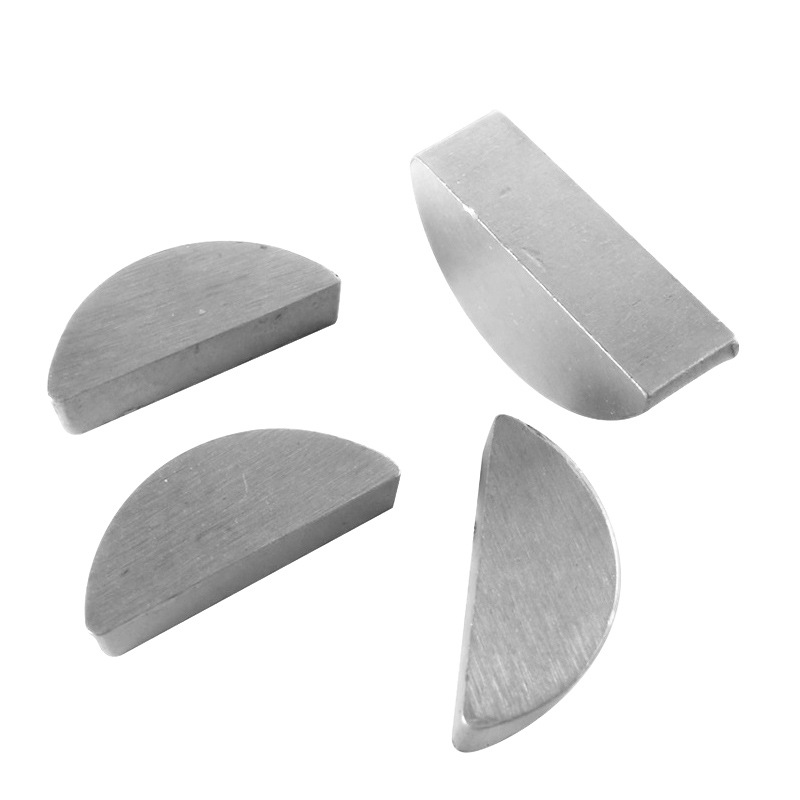 Carbon steel semi-circular key, C-shaped key, round key pin, moon key, crescent key, GB1099 high precision, ￠2, ￠2.5, ￠3, ￠10 Specification drawing